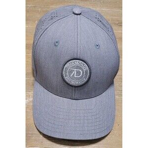 7 Diamonds Gray Fairway Hat Golf Snapback Cap Grey Vented Lightweight